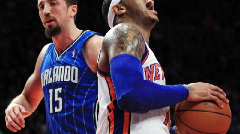 Hedo Turkoglu un Karmelo Entonijs
Foto: AFP/Scanpix