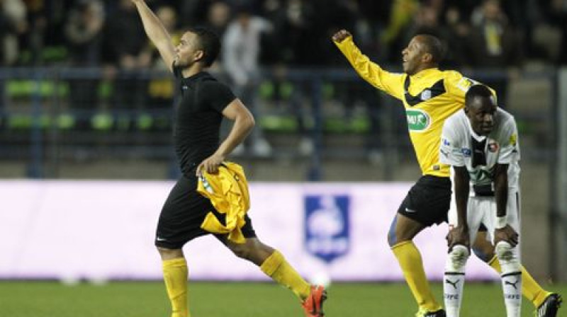 Pēdējo sekunžu varonis Antonijs Lops (bez spēles krekla)
Foto: AFP/Scanpix