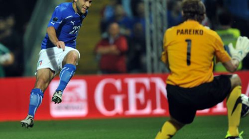 Džuzepe Rosi gūst uzvaras vārtus pret Igauniju (3:0)
Foto: AFP/Scanpix