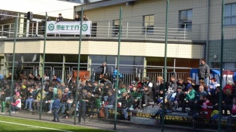 Tribīnes šīs dienas spēlē bija pilnas!
Foto: Mārtiņš Jankovskis, Sportacentrs.com