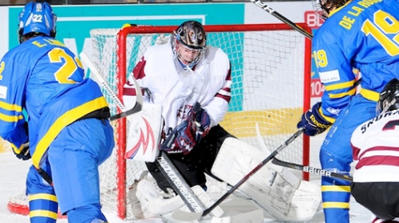 Ivars Punnenovs šovakar bija pārliecinošs
Foto: IIHF