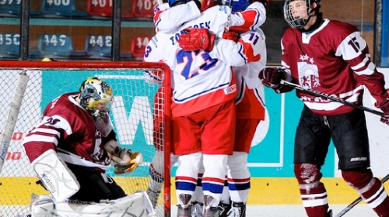 Mājinieki turnīru noslēdza uz pozitīvas nots
Foto: IIHF