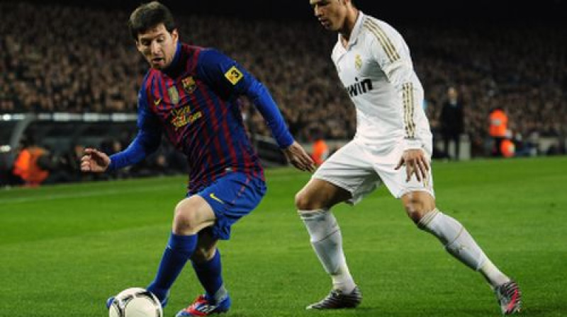 Lionels Mesi pret Krištianu Ronaldu - kurš no viņiem būs labāks šovakar?
Foto: AP/Scanpix