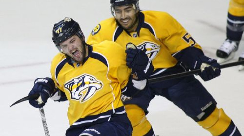 Aleksandrs Radulovs (priekšplānā)
Foto: Reuters/Scanpix