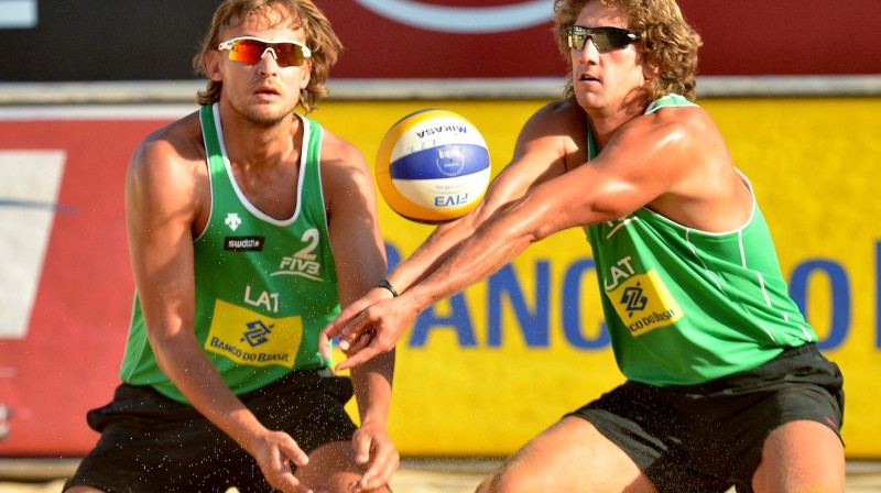 Ruslans Sorokins un Aleksandrs Samoilovs
Foto: fivb.org