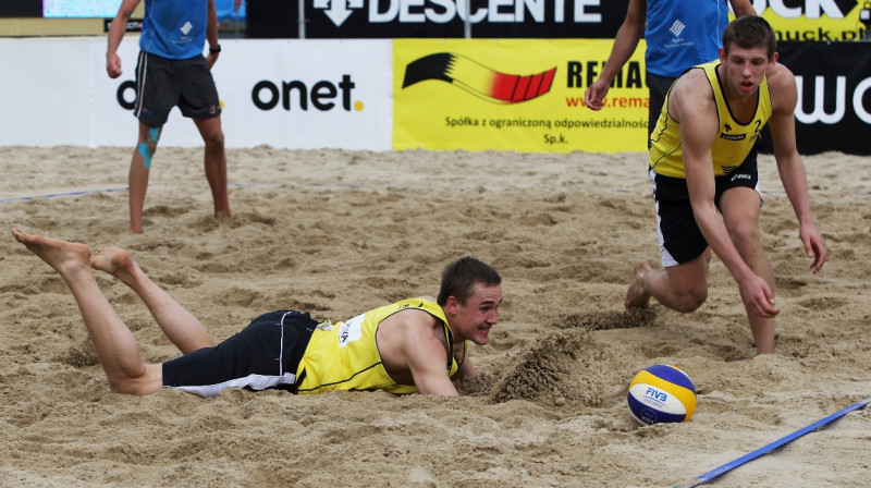 Haralds Regža un Armands Āboliņš
Foto: fivb.org