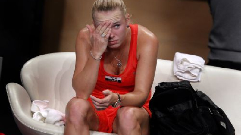 Karolīnai Vozņacki zaudējumi sāk kļūt par regulāru parādību
Foto: AFP/Scanpix