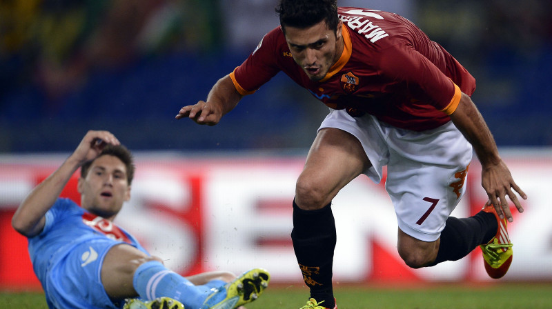 Markinju guva vienīgos vārtus pirmajā puslaikā
Foto: AFP photo/Scanpix