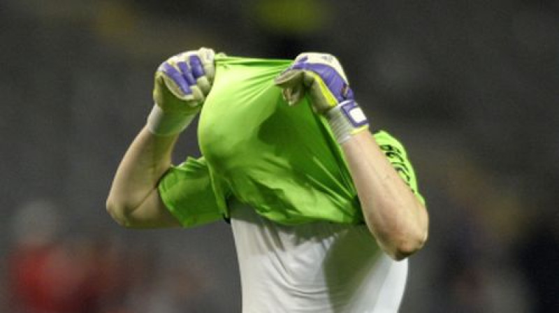 19 gadus vecais slovēņu vārtsargs Jans Oblaks ir viens no retajiem spēlētājiem, kas palikuši klubā
Foto: AFP/Scanpix