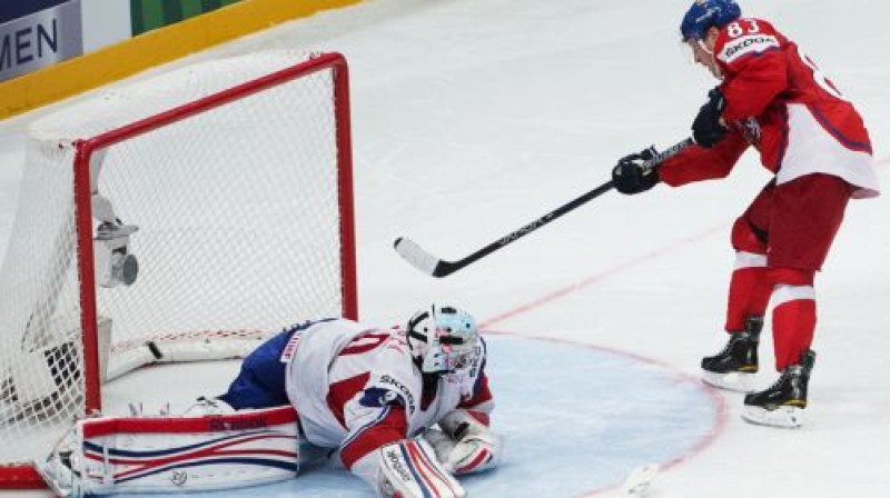 Alešs Hemskis atnes čehiem grūtu uzvaru
Foto: AFP/Scanpix
