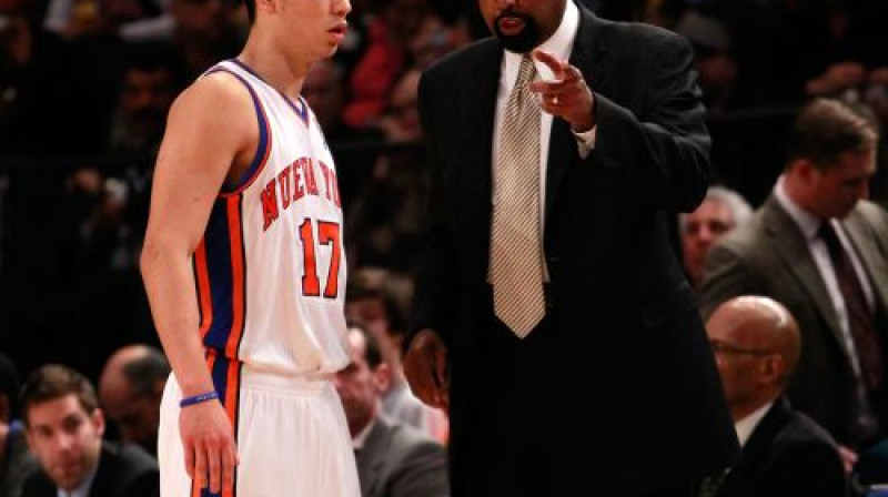 Džeremijs Lins un Maiks Vudsons
Foto: AFP/Scanpix