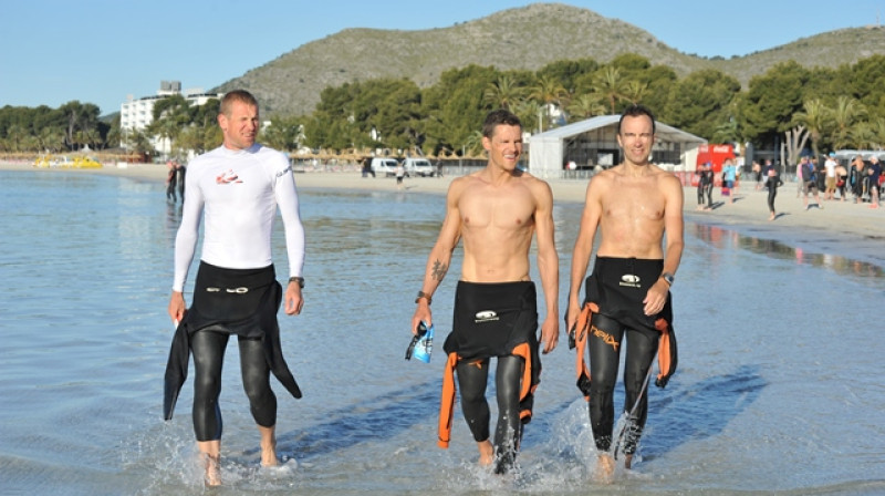 Atis Brikovskis, Rinalds Sluckis un Jānis Paukšēns
Foto: Kristīne Krauze