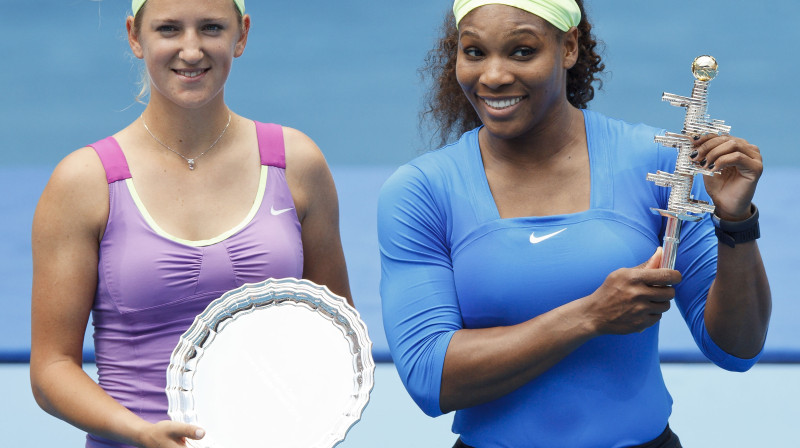 Viktorija Azarenka un Serēna Viljamsa
Foto: AP/Scanpix