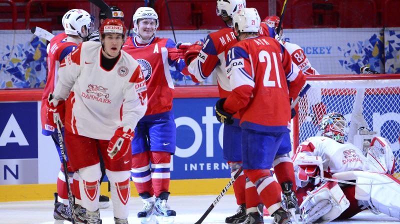 Norvēģu uzvaras gājiens turpinās - pieveikta arī Dānija 
Foto: AFP/Scanpix
