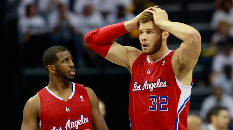 Kriss Pols un Bleiks Grifins gatavi pavadīt ilgu laiku "Clippers" rindās, taču abiem interesē, lai komanda būtu spējīga uz lielām lietām.
Foto: AFP/Scanpix