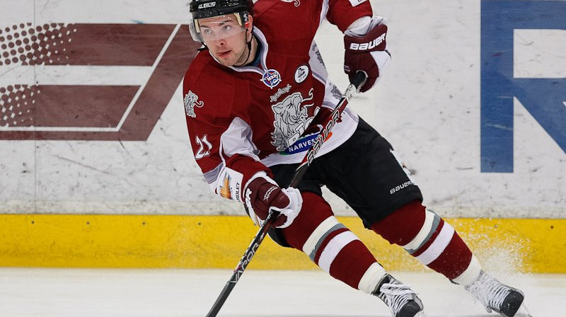 Roberts Bukarts - pirmais Rīgas Dinamo draftētais spēlētājs. Foto: HK Rīga ofic. profils facebook.com lapā