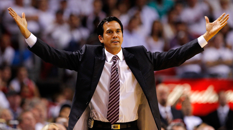 "Heat" galvenais treneris Eriks Spolstra 
Foto: AFP/Scanpix