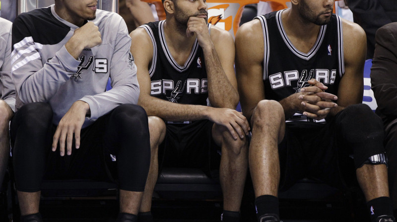 Denijs Grīns, Tonijs Pārkers un Tims Dankans
Foto: AP/Scanpix