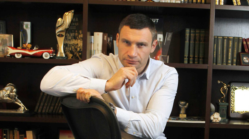 Vitālijs Kļičko savā birojā Kijevā
Foto: SIPA/Scanpix