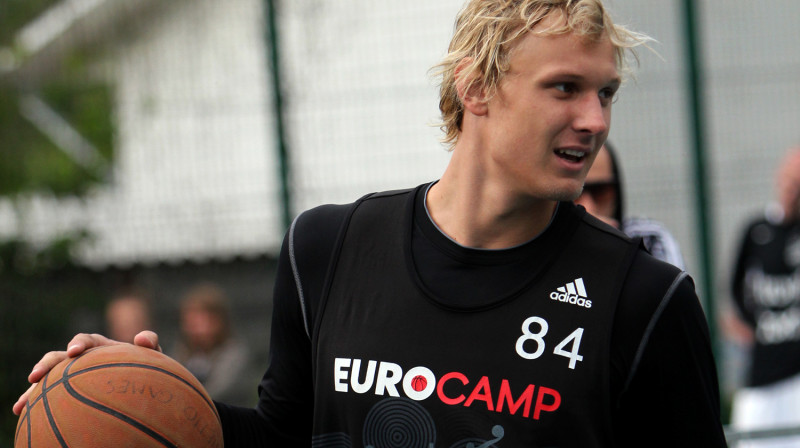 Jānis Timma otrdien notikušajā "Ghetto Basket" Jūrmalā
Foto: Renārs Buivids