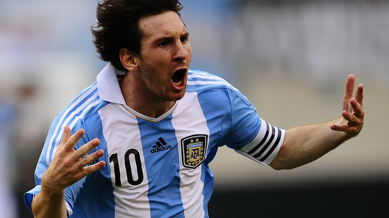 Lionels Mesi pierādīja savu meistarību arī izlases kreklā
Foto: AFP/Scanpix