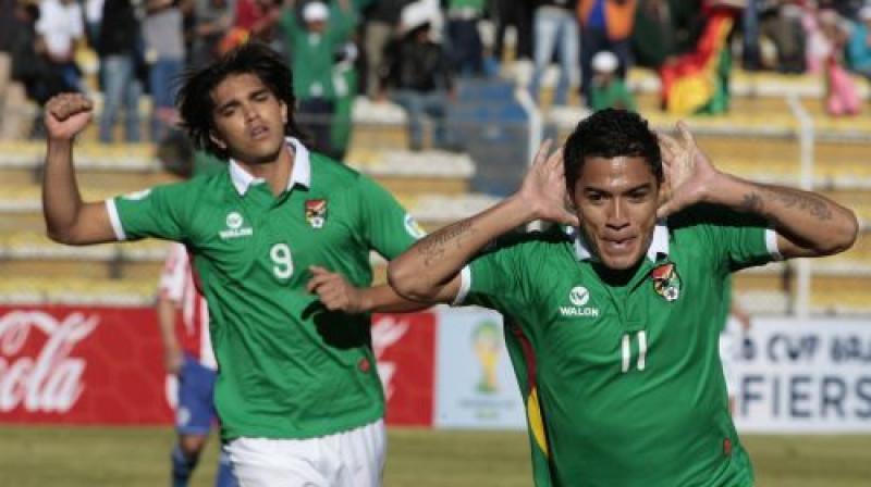 Alsidess Penja (#11) tikko guvis vārtus
Foto: AFP/Scanpix