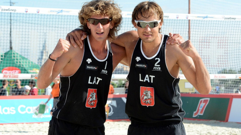 Aleksandrs Samoilovs un Ruslans Sorokins
Foto: fivb.org