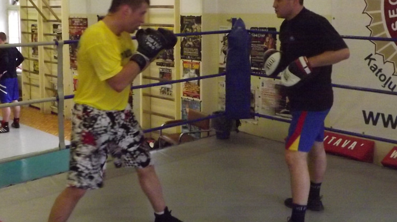 Mairis Briedis treniņā ar Elvi Mihaiļenko
Foto: Jānis Pārums, Sportacentrs.com