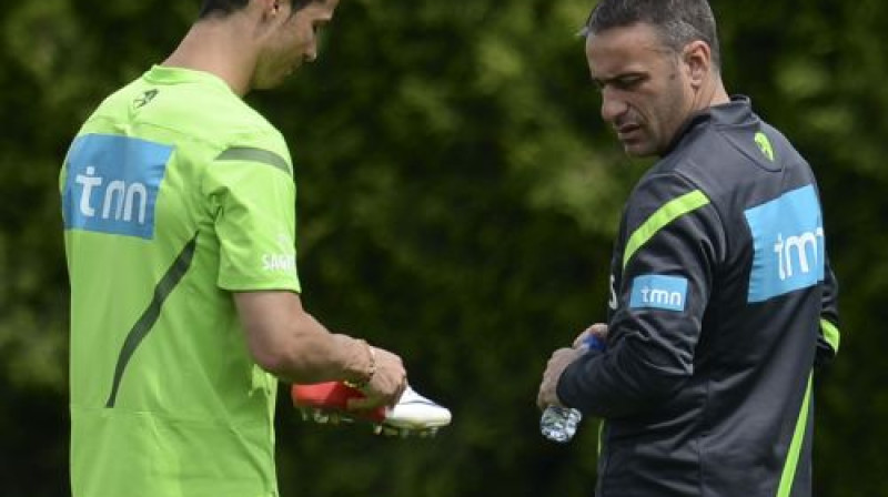 Krištianu Ronaldu un Paulu Bentu
Foto: AFP/Scanpix