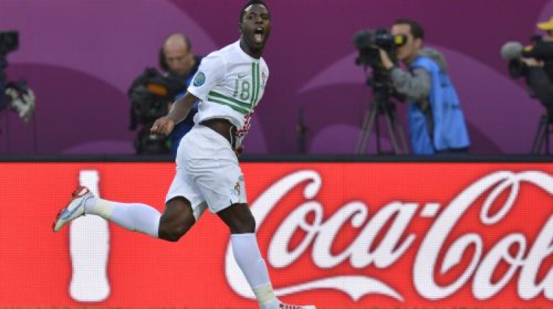 Portugāles uzvaras vārtu autors Silveštre Varela
Foto: Scanpix