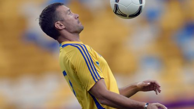 Pirmās spēles galvenais varonis Andrijs Ševčenko
Foto: AP/Scanpix