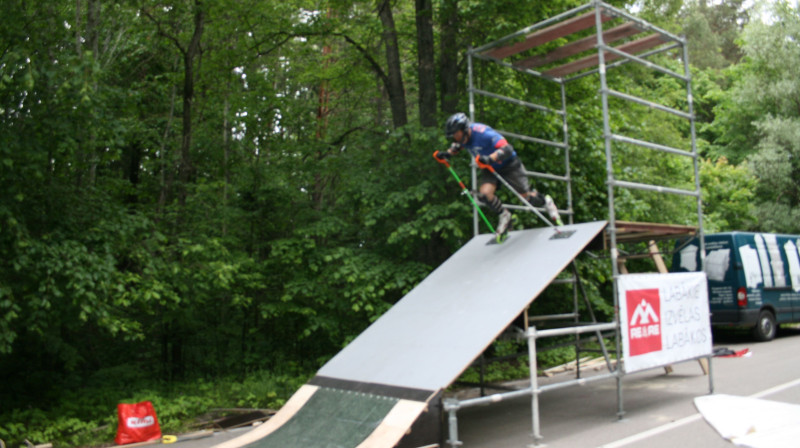 Latvijas sportistu treniņš. Foto: Raivo Zvejnieks.