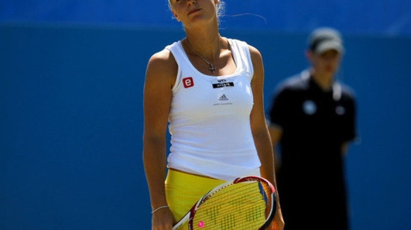Karolīna Vozņacki turpina meklēt formu
Foto: PA Wire/Scanpix