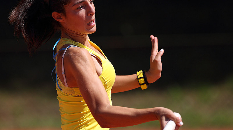 Kipras tenisa cerība Marija Siopača sasniegusi meiteņu sacensību pusfinālu U16 vecuma grupā, tālāk viņai jāspēlē pret Lielbritānijas pirmo numuru Maju Lumsdenu
Foto: Jānis Blaus, "Riga...