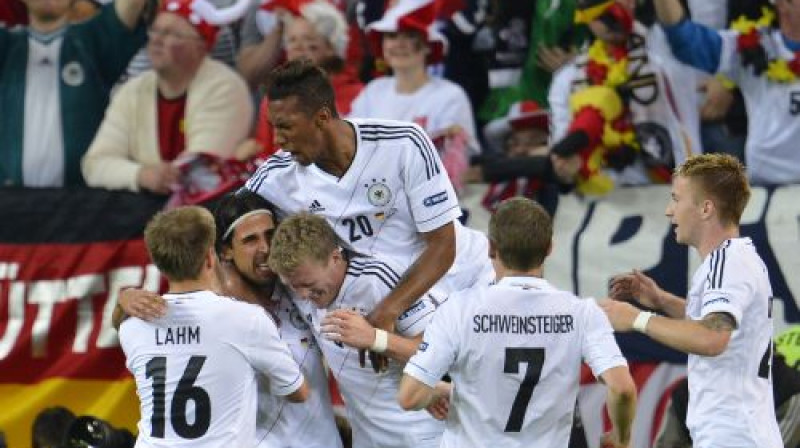 Vācijas izlase laukumā pilnībā dominēja
Foto: AFP/Scanpix