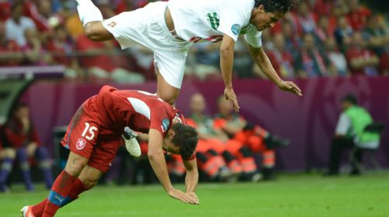 Epizode no Portugāles un Čehijas mača
Foto: AFP/Scanpix