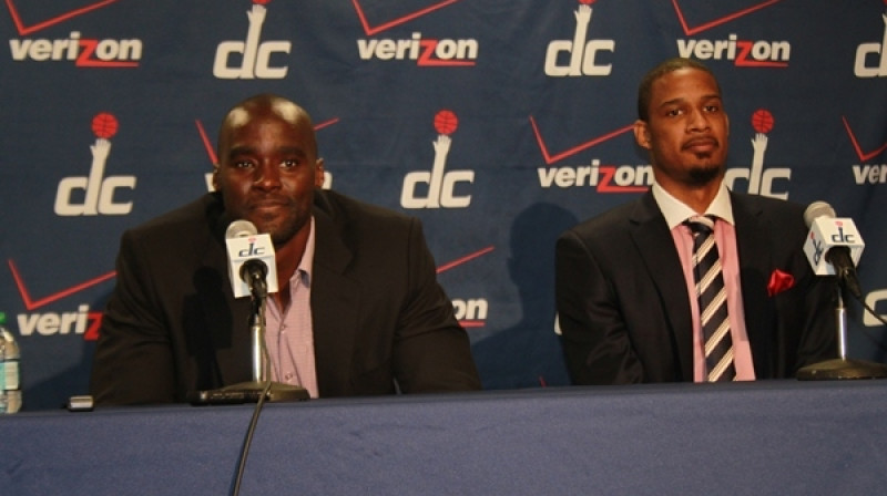 Emeka Okafors un Trevors Ariza
Foto: Jeremy Hyman/WashingtonWizards.com