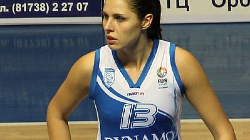 Krievijas sieviešu basketbola valstsvienības spēka uzbrucēja Anna Petrakova
Foto: www.kurskbasket.ru
