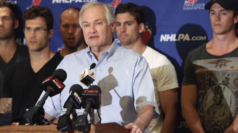 NHLPA izpilddirektors Donalds Fērs 
Foto: AP/Scanpix