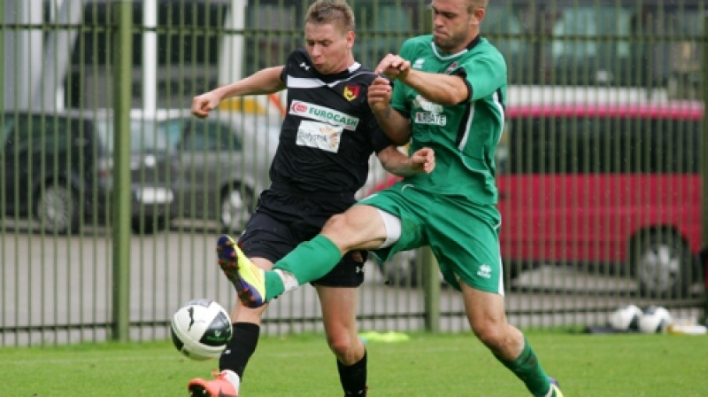 Epizode no "Jagiellonia" un "Gulbenes" spēkošanās
Foto: jagiellonia.pl