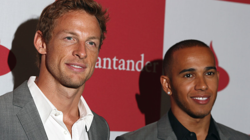 Džensons Batons un Lūiss Hamiltons
Foto: AFP/Scanpix