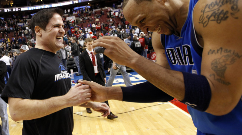 Marks Kjūbans un Šons Merions
Foto: AP/Scanpix