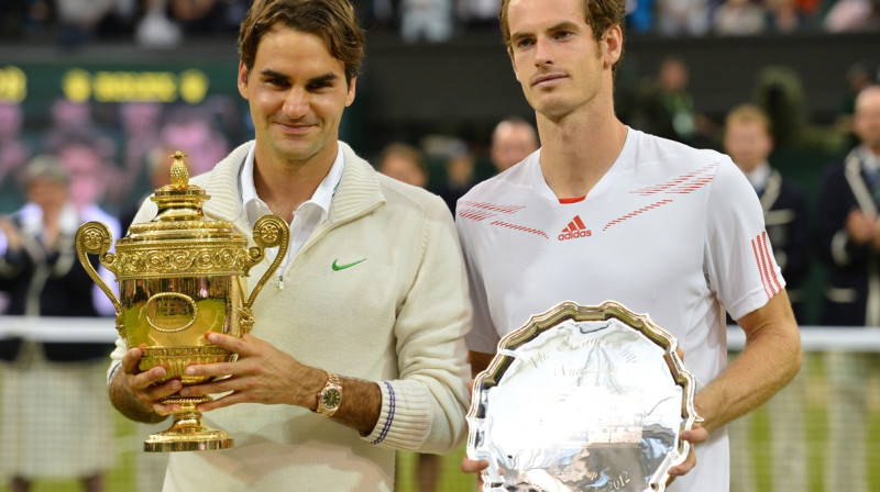 Rodžers Federers un Endijs Marejs
Foto: AFP/Scanpix