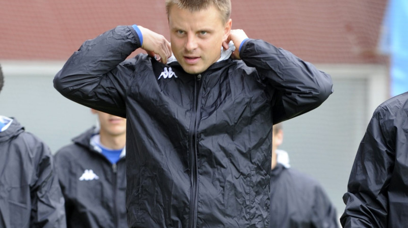 Rīgas kluba "Skonto" prezidents Vladimirs Koļesņičenko
Foto: Romāns Kokšarovs, "Sporta Avīze"