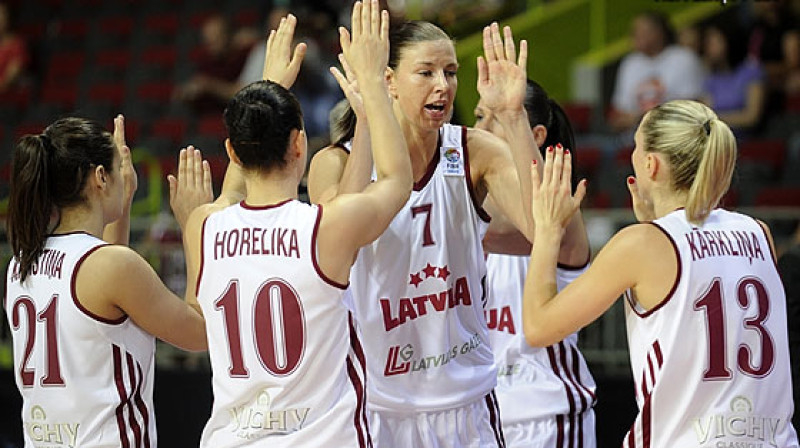 Sieviešu valstsvienība: Eiropas čempionāta kvalifikācijas turnīrs jāpabeidz labā noskaņojumā.
Foto: Romualds Vambuts