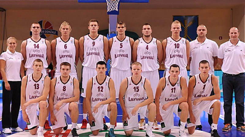 Latvijas U20 valstsvienība 2012 
Foto: FIBA Europe