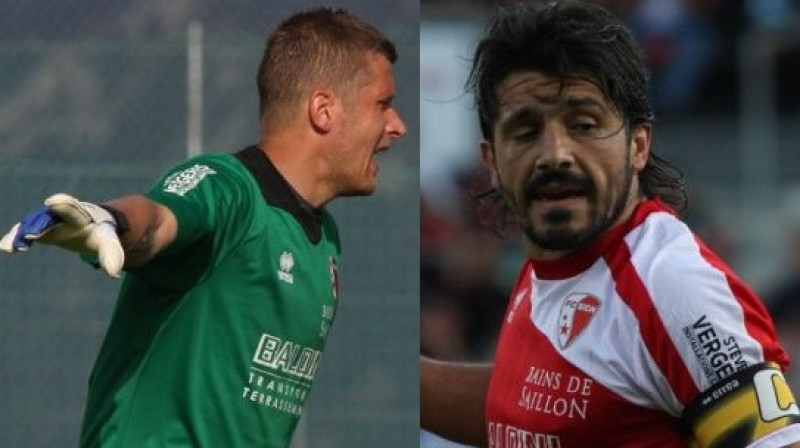 Andris Vaņins un Dženaro Gatuzo
Foto: www.fc-sion.ch