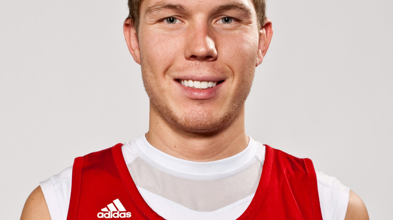 Dairis Bertāns: 15 punktu valstsvienības labā otrajā pārbaudes spēlē ar Kipras izlasi.
Foto: Renārs Koris