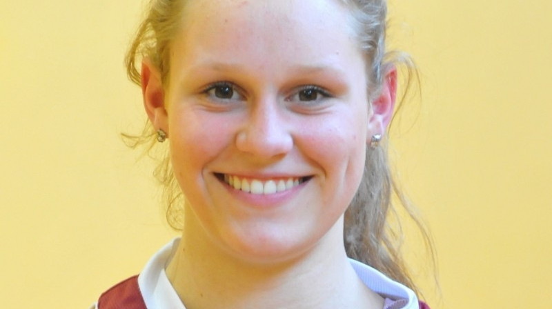 Kitija Štolce spēlē pret Luksemburgu 9 no 12 punktiem guva otrajā puslaikā
Foto: Basket.lv