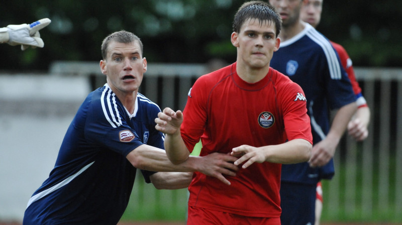 Valērijs Šabala spēlē pret Rīgas "Daugavu"
Foto: Gints Ivuškāns, F64